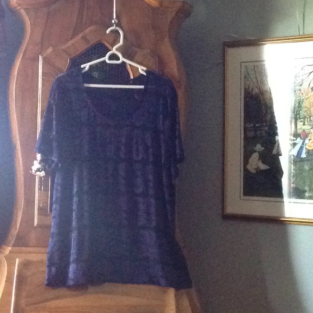 Purple lace top